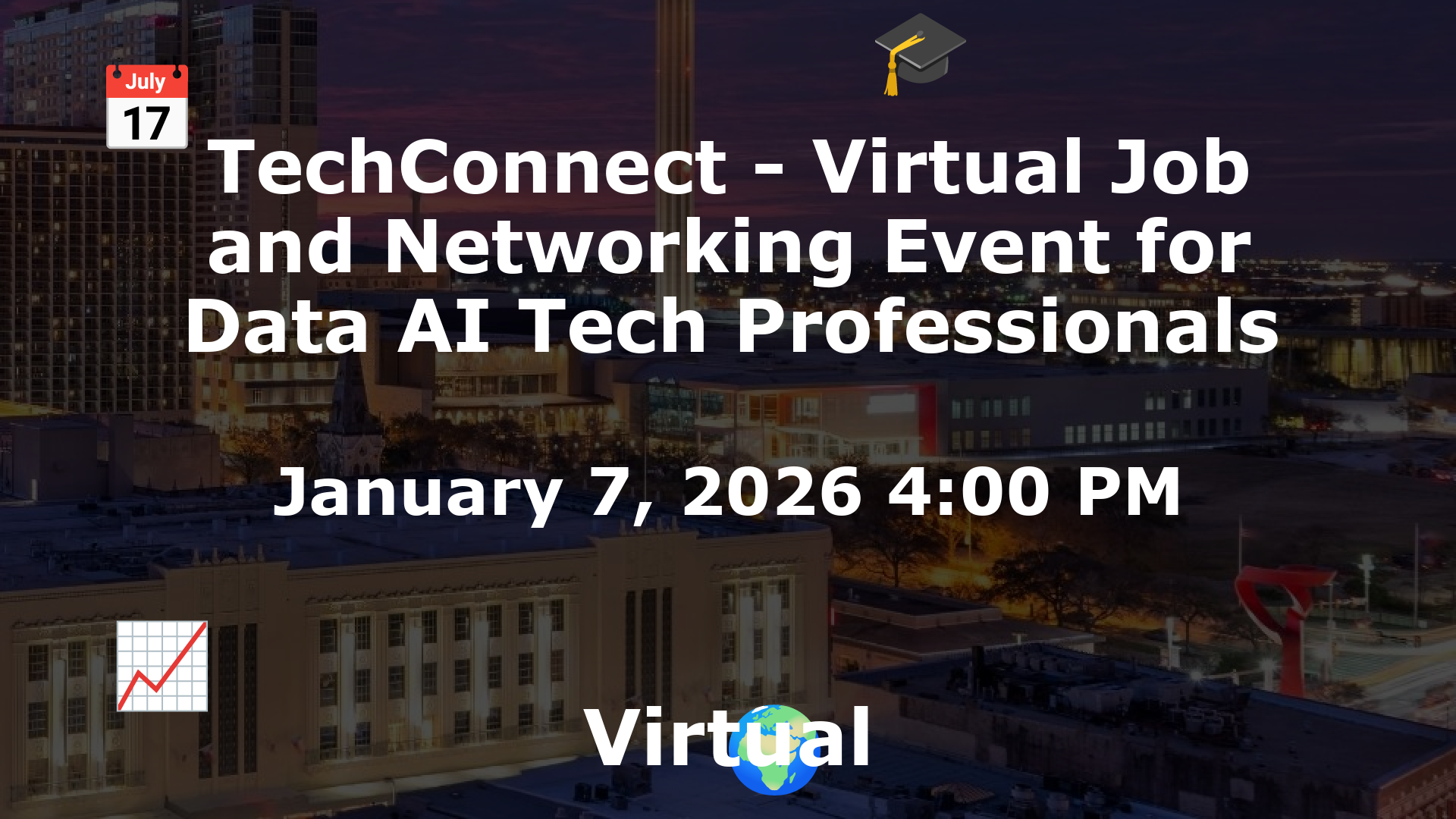 TechConnect - Virtual Job and Networking Event for Data AI Tech Professionals event image